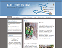 Tablet Screenshot of kidshealthforhaiti.org